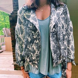 Zara Snakeskin Jacket
